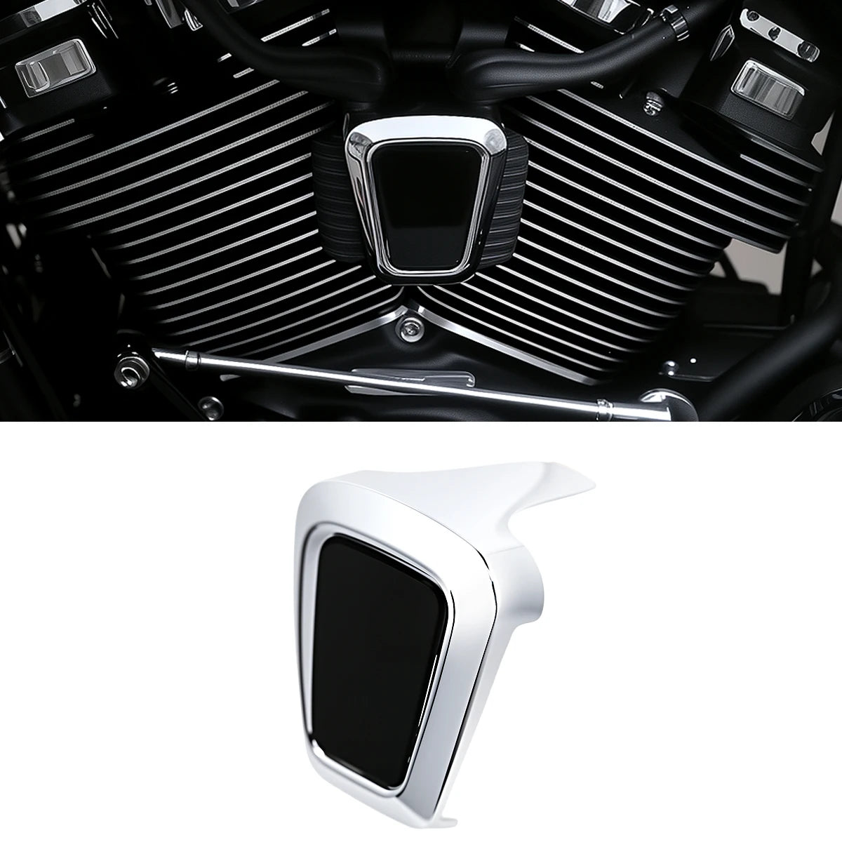 Cache chromé de bobine d'allumage pour Harley Softail - vue 6