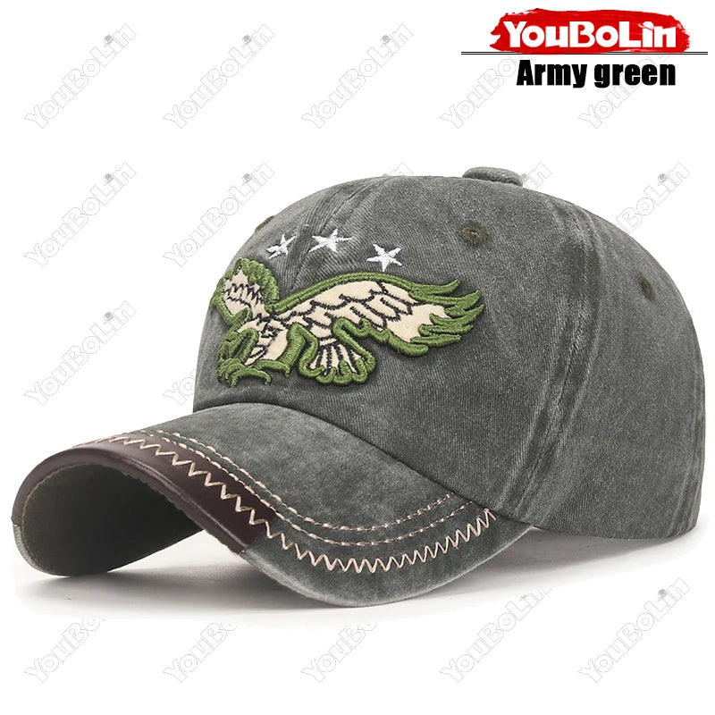 Casquette trucker vintage aigle brodé - vue produit - vue 7