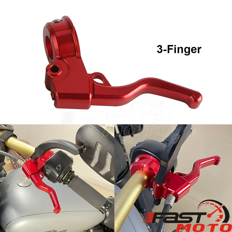 Levier d'embrayage chromé en aluminium pour moto Harley-Davidson Dyna - vue 11