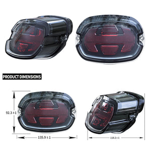 Feu arrière LED fumé pour Harley Touring - vue 6