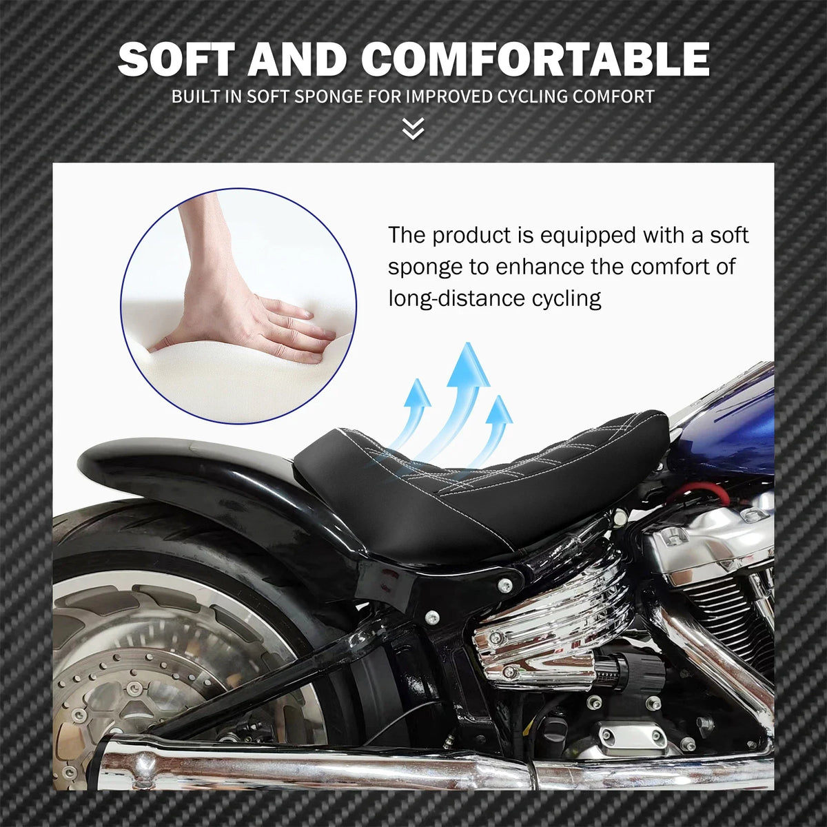 Garde-Boue Arrière Fer Forgé avec Selle Solo Conducteur - Harley-Davidson Softail Breakout & Fat Boy 2018-2023 – photo 6/7