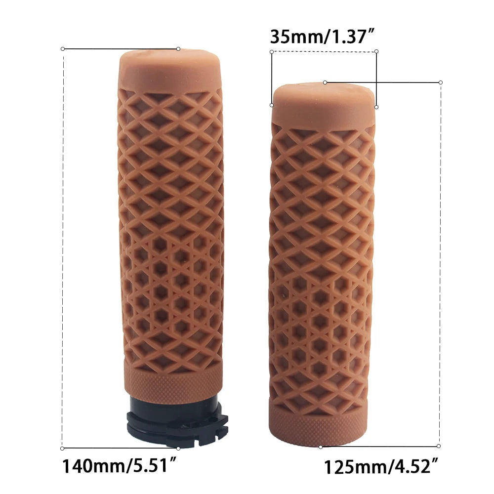Poignées de guidon caoutchouc pour Harley Sportster Dyna Softail - vue 5