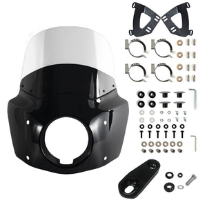 Carénage avant avec pare-brise fumé pour moto Harley Sportster - vue 6