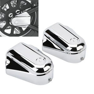 Caches d'axe arrière chromés pour Harley Softail Deluxe - vue 1