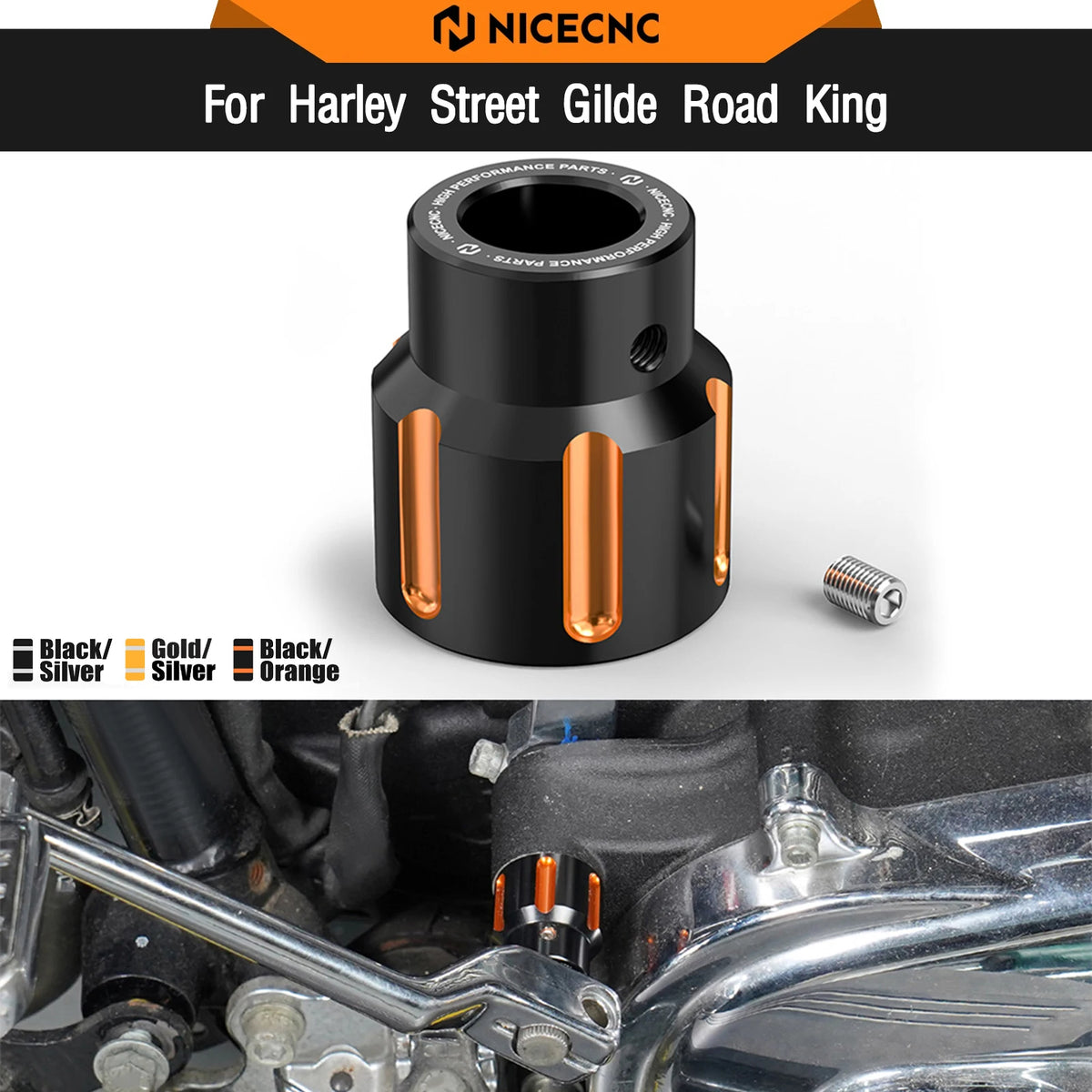 Support Rétroviseur pour Guidon 22/25mm - Filetage 8/10mm - Universel Harley-Davidson – photo 1/9