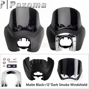 Carénage de phare avec pare-brise pour moto Harley Softail - vue 3