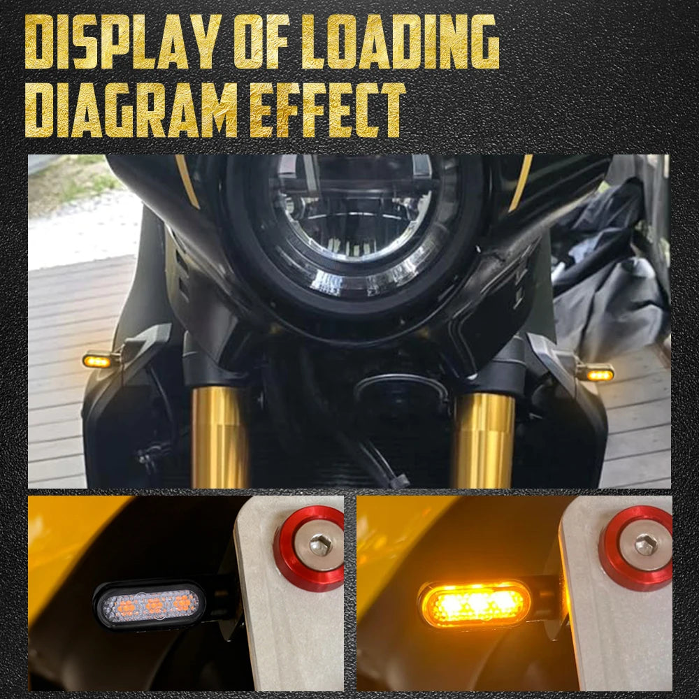 Clignotants LED Mini Homologués E - Harley-Davidson Touring, Softail, Dyna, Sportster – photo 3/10