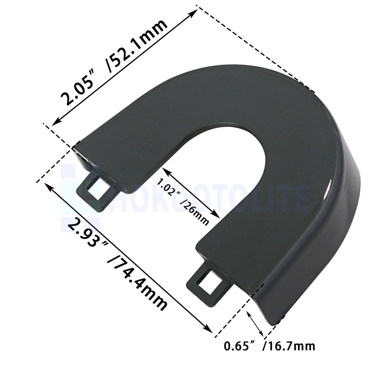 Cache de contacteur d'allumage chromé pour Harley Road Glide - vue 2