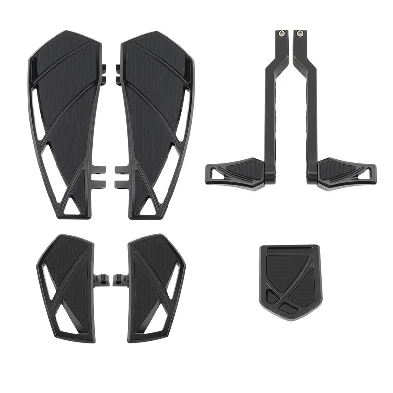 Kit repose-pieds, planchers, levier de sélecteur et pontets Phantom pour Harley-Davidson Touring et Softail – photo 7/8