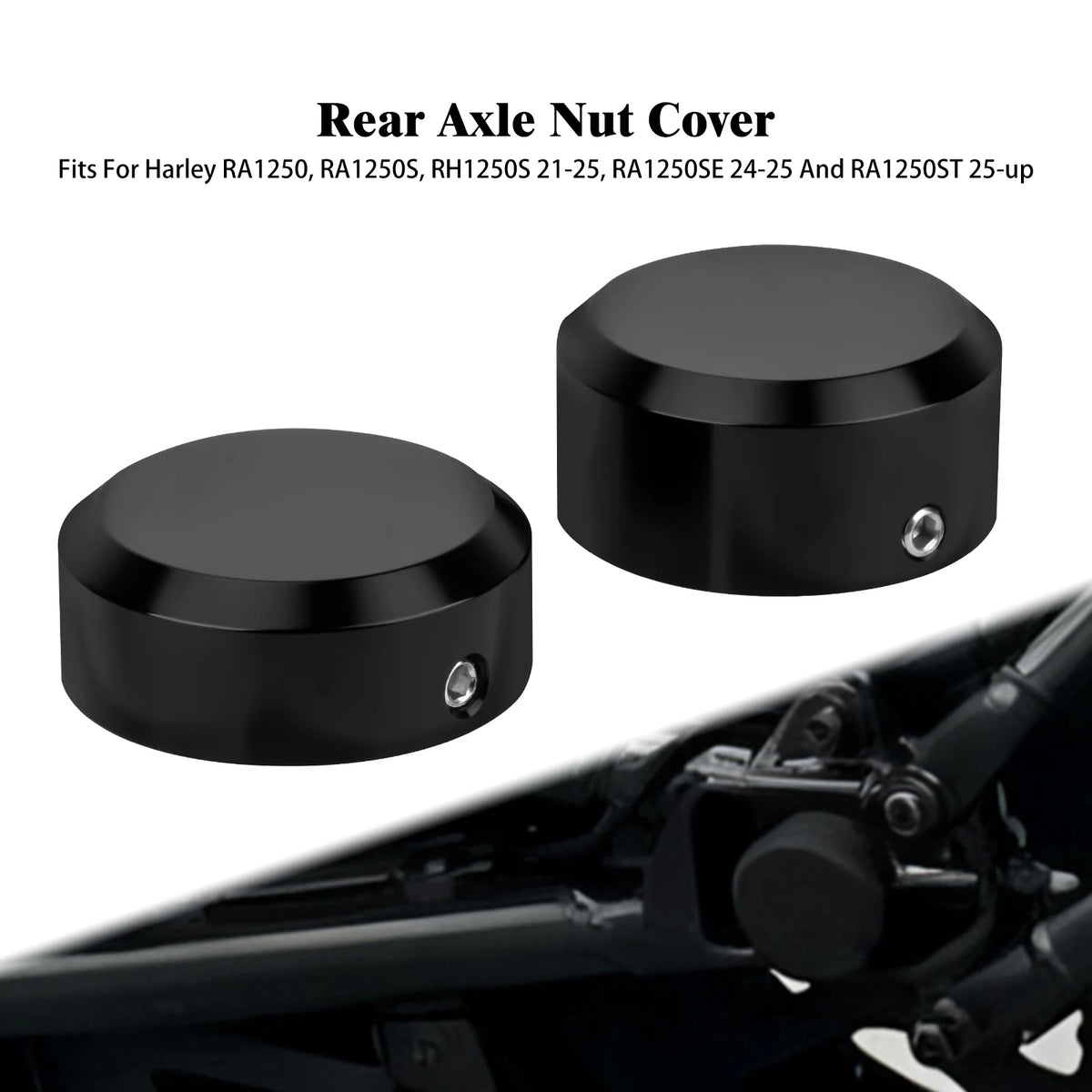 Cache d'écrou d'essieu en aluminium pour Harley-Davidson Sportster S - vue 8