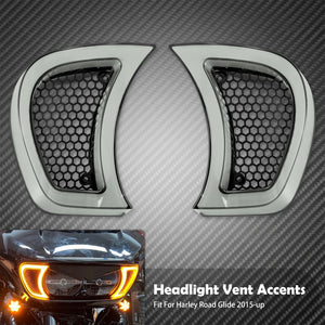 Clignotants LED d'Accent de Calandre de Phare - Harley-Davidson Touring Road Glide FLTRX 2015-2023 – photo 7/7