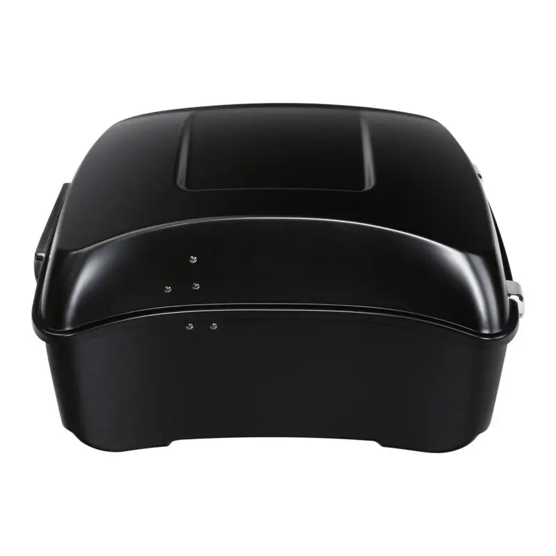 Malle arrière noire King Size montée sur une Harley-Davidson Touring - vue 3