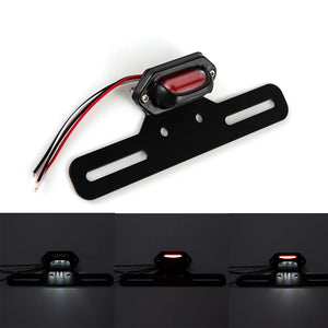 Feu arrière LED avec éclairage de plaque pour Harley custom - vue 1