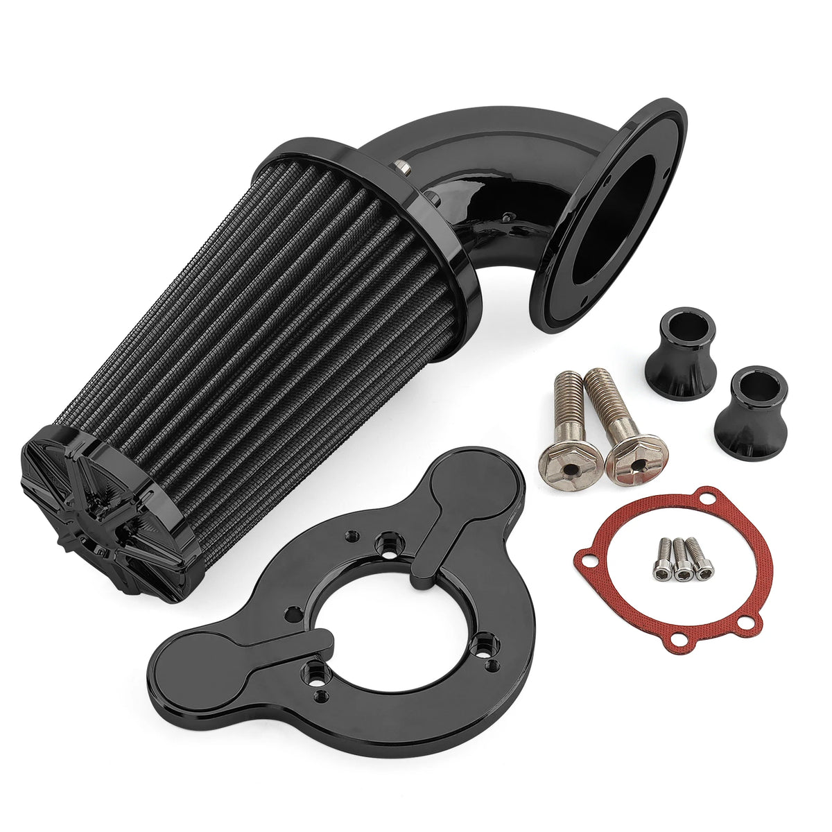 Kit filtre à air complet coude pour Harley Sportster XL 883 1200 - vue 7