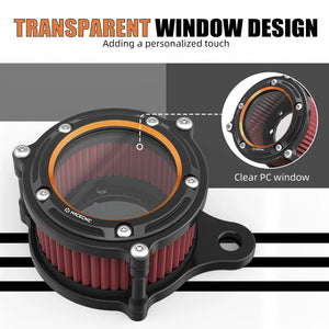 Kit filtre à air à couvercle transparent Harley Sportster - vue 4