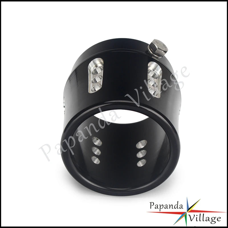 Embout d'échappement aluminium noir pour Harley Touring - vue 3