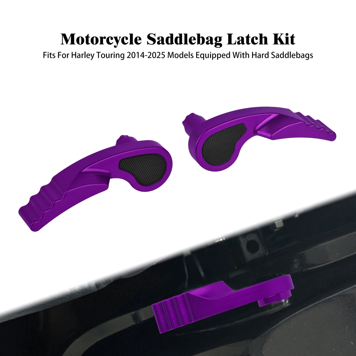 Fermoir de sacoche chromé pour Harley-Davidson Touring - vue 8