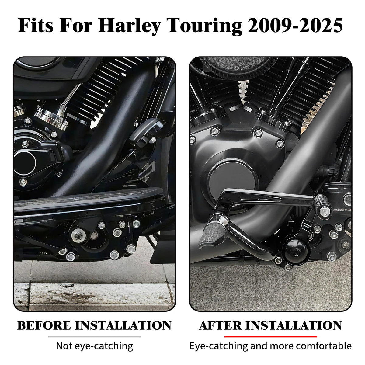 Kit de commandes centrales noir pour moto Harley-Davidson - vue 3