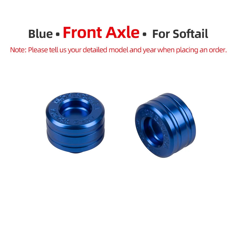 Caches d'Écrou d'Essieu Avant/Arrière CNC pour Harley Touring, Softail, Sportster – photo 15/24