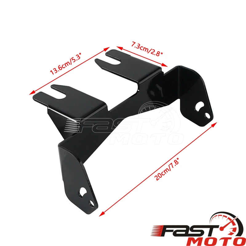 Support noir en acier pour phare additionnel de moto Harley-Davidson - vue 5