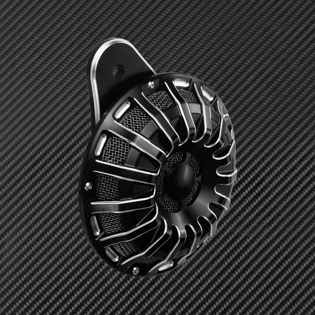 Cache de klaxon (horn cover) CNC - Harley Sportster XL 883 2007-2022, Touring, Big Twin, Softail, Dyna 1991 et + – photo 2/11