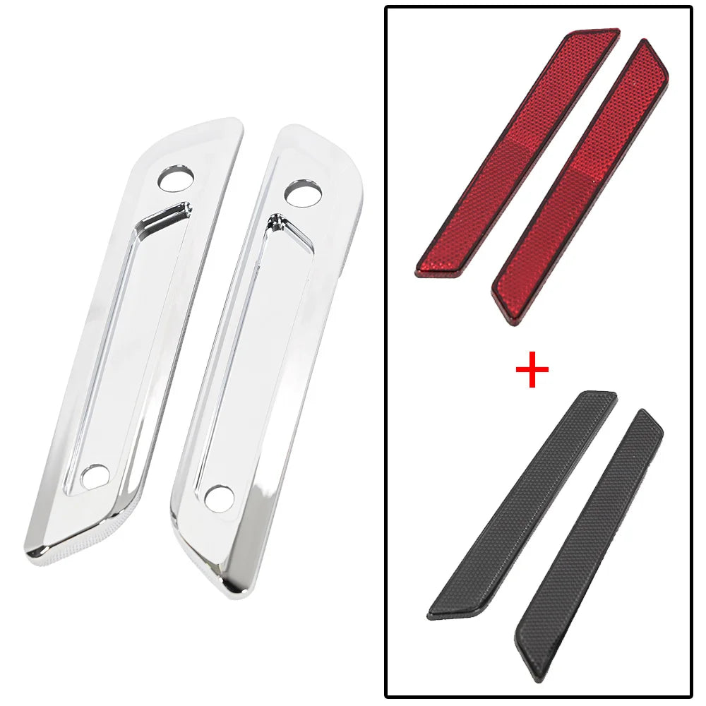 Caches de charnières de sacoches CNC aluminium T6061 pour Harley Road Glide / Street Glide 2023.5-2025 - vue 8