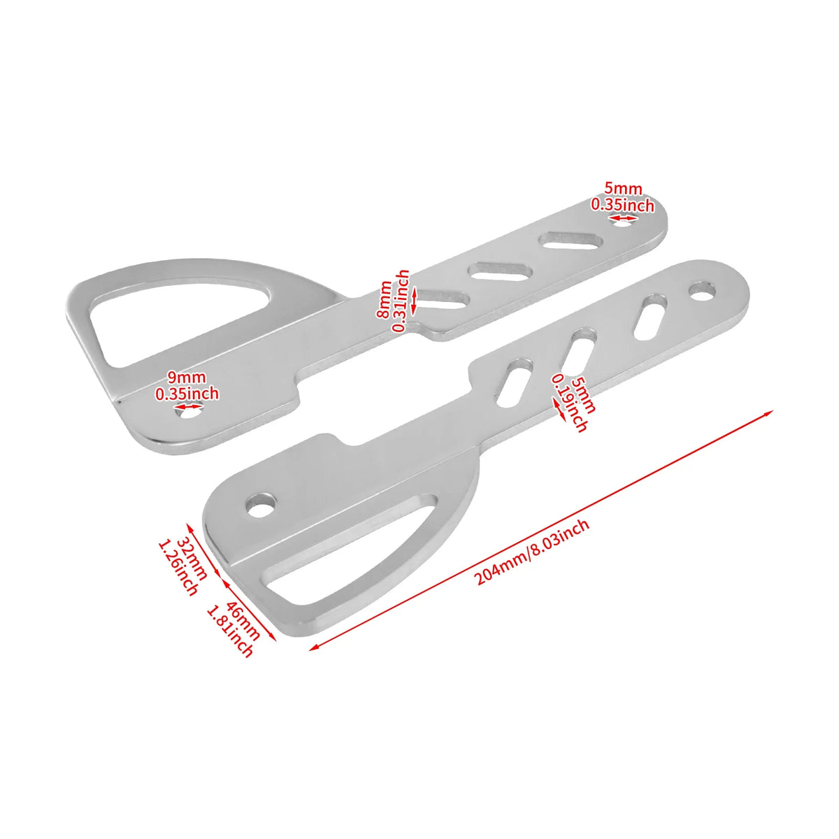 Supports d'arrimage avant chromés pour Harley-Davidson Touring - vue 6