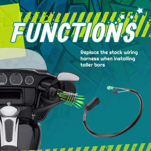 Faisceau de Rallonge Accélérateur Électronique et Poignées Chauffantes (18 à 43 pouces) - Harley-Davidson Touring 2008-2013 – photo 4/10