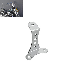 Support de phare bas chromé pour Harley Sportster et Big Twin - vue 1