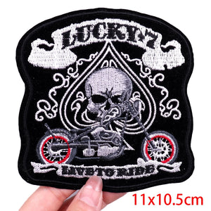 Écusson brodé biker thermocollant - vue 8