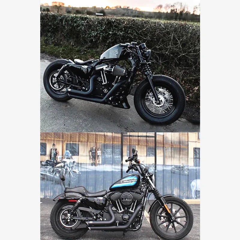 Ligne d'échappement courte pour Harley Sportster - vue 1