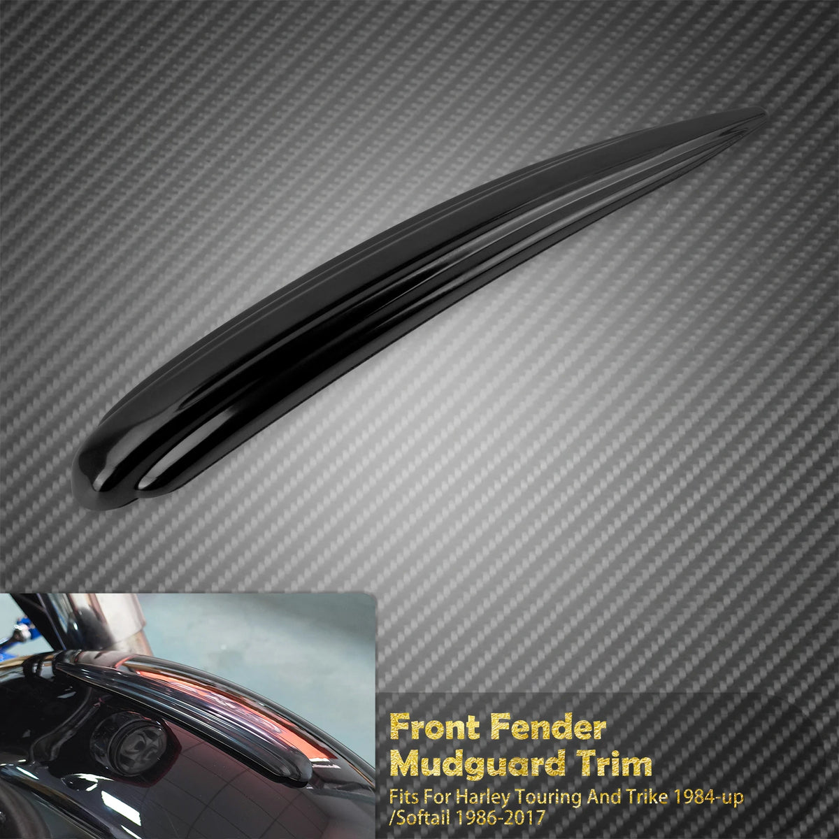 Sur-Cadre de Garde-Boue Avant (Trim) - Harley-Davidson Touring, Softail & Fat Boy – photo 7/8