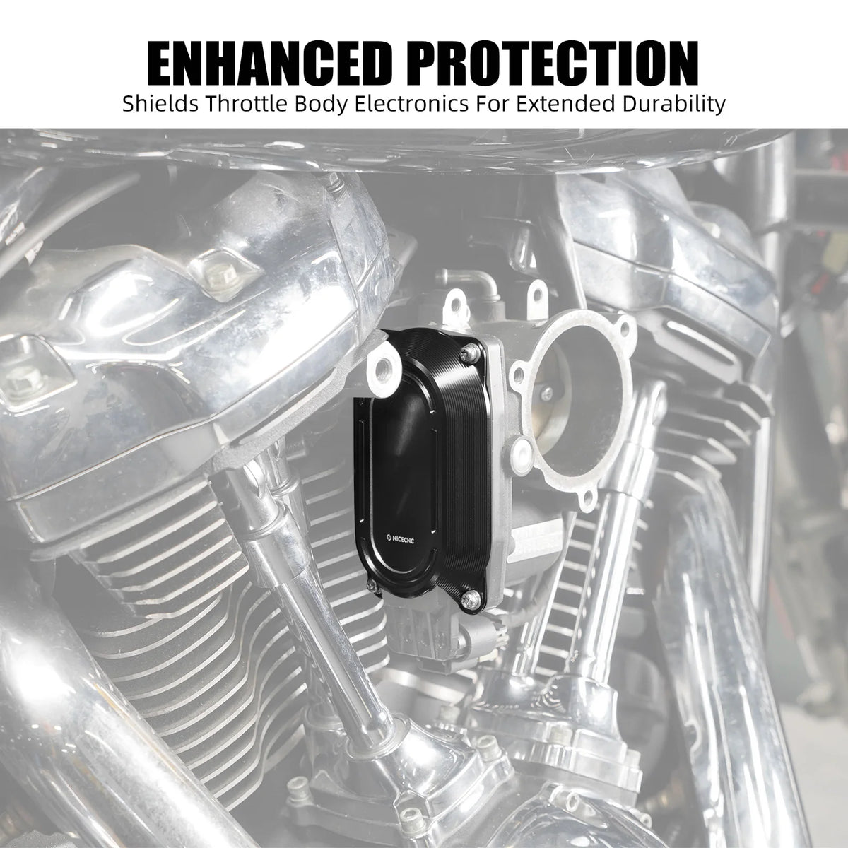 Cache de corps papillon pour Harley M8 - vue 2