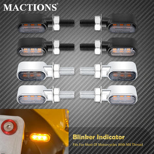 Clignotants LED Mini Homologués E - Harley-Davidson Touring, Softail, Dyna, Sportster – photo 1/10