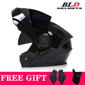 Casque moto modulable rétro double écran - vue - vue 6