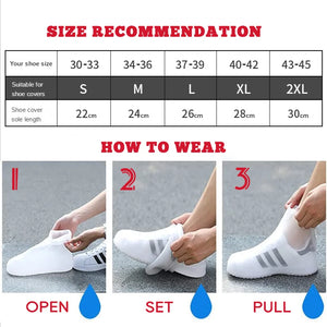 Couvre-chaussures imperméables en silicone montants - vue 6