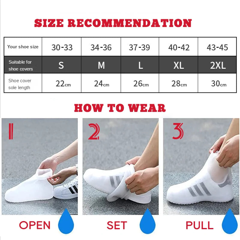 Couvre-chaussures imperméables en silicone montants - vue 6