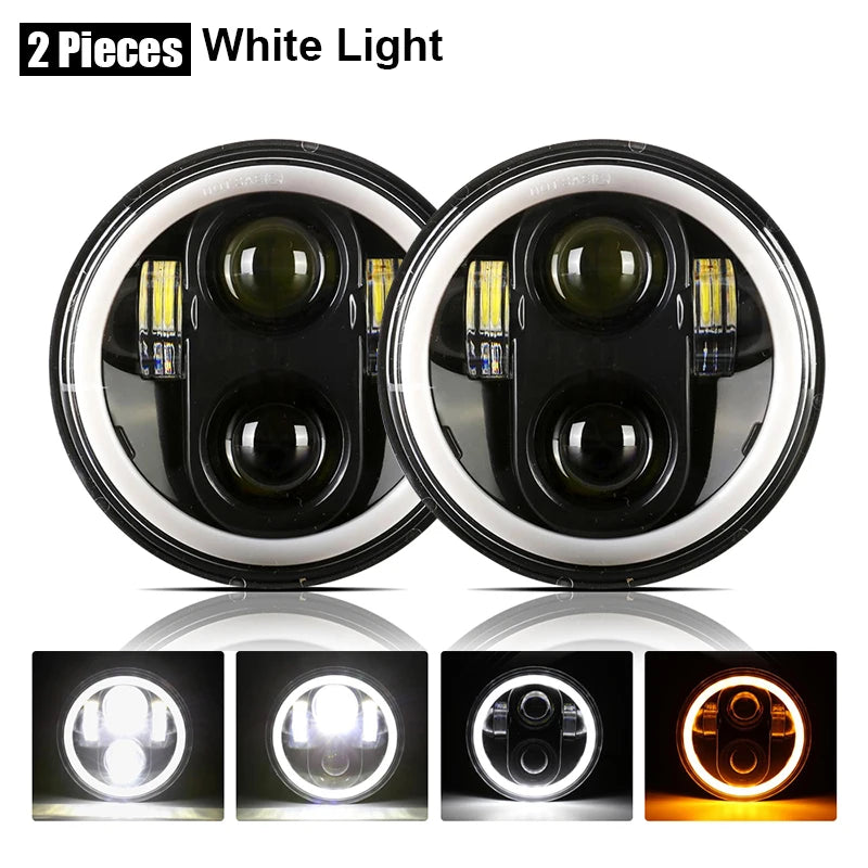 Phare LED 5 3/4 pouces pour Harley Dyna - vue 6