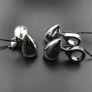 Kit clignotants LED bullet chromés pour Harley fourche 41 mm - vue 6