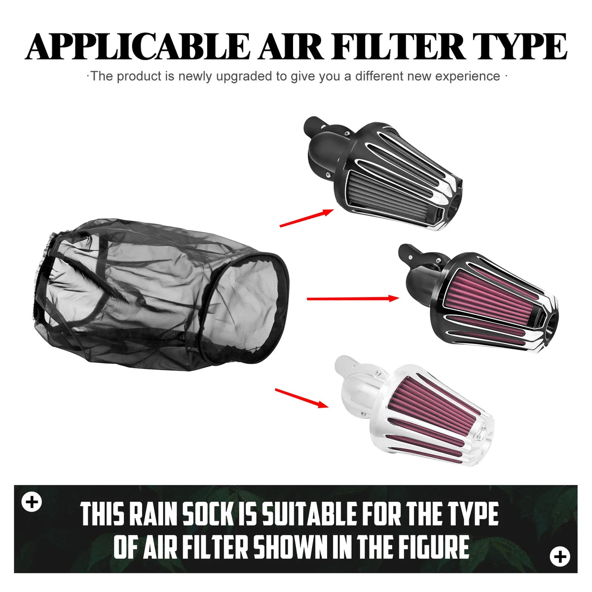 Housse anti-pluie de filtre à air pour Harley Touring Sportster Dyna Softail - vue 8