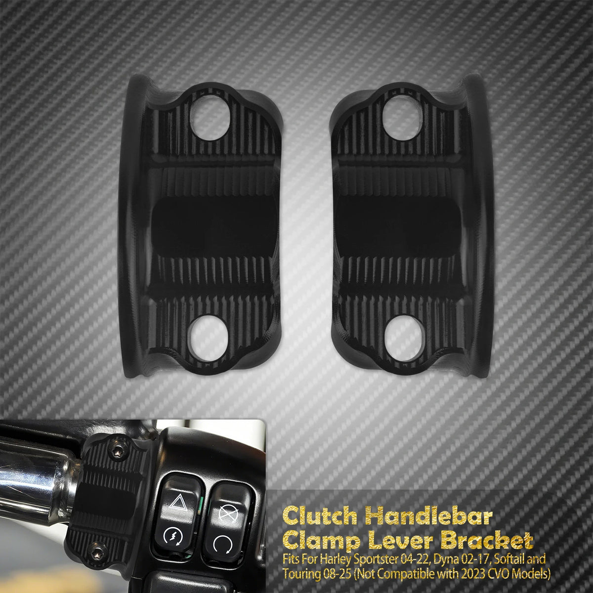Support de maître-cylindre frein/embrayage pour guidon en aluminium - Harley Sportster, Dyna, Softail et Touring – photo 8/9