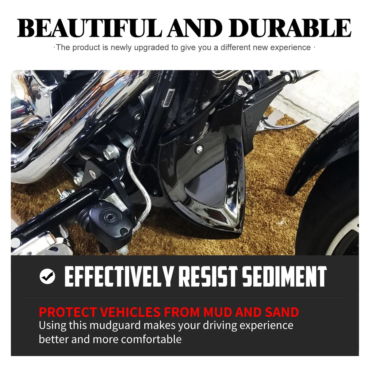 Carénage bas noir mat / spoiler de menton pour Harley-Davidson - vue 4