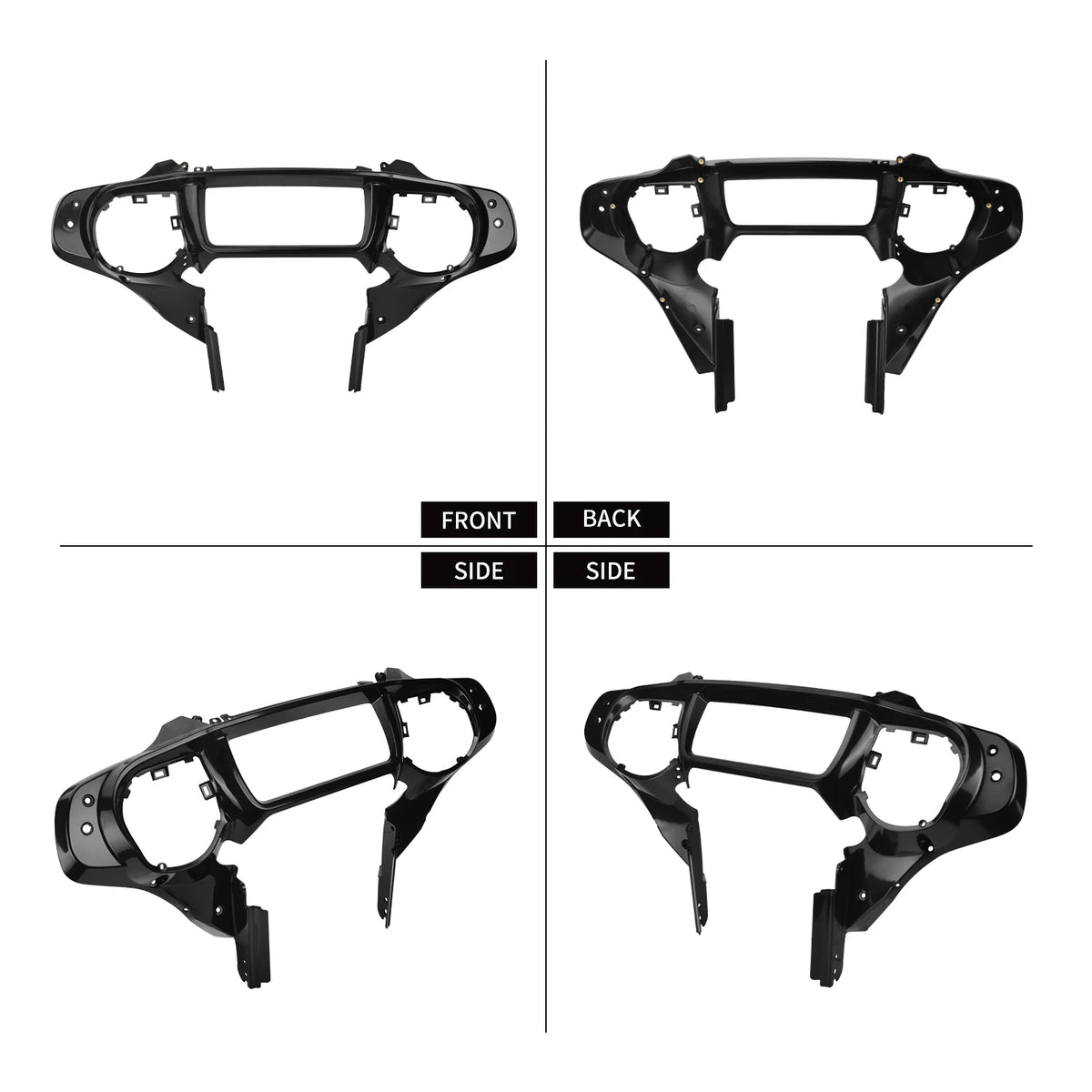 Kit de carénage avant noir avec support d'instruments pour Harley-Davidson Street Glide - vue 5