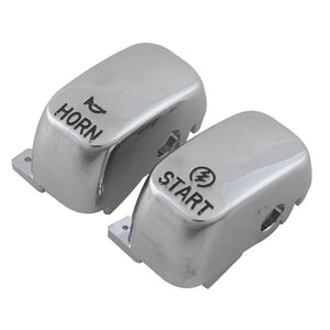 Caches de commodo chromés pour Harley Sportster Dyna - vue 4