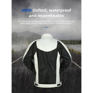 Blouson moto en mesh respirant noir - vue de face - vue 2