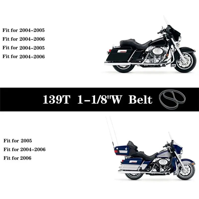 Courroie de Transmission Arrière 139 Dents 1-1/8" - Harley-Davidson Road King & Electra Glide 2004-2006 – photo 2/6