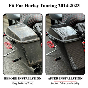 Couvercles de sacoches en fibre de carbone pour Harley-Davidson Touring - vue 2