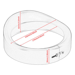 Cerclage visière de phare pour Harley Touring - vue 3