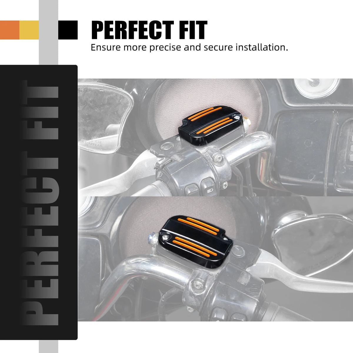 Caches de Maîtres-Cylindres Frein/Embrayage Aluminium - Harley-Davidson Street Glide, Road King, Road Glide 2018-2020 – photo 2/15