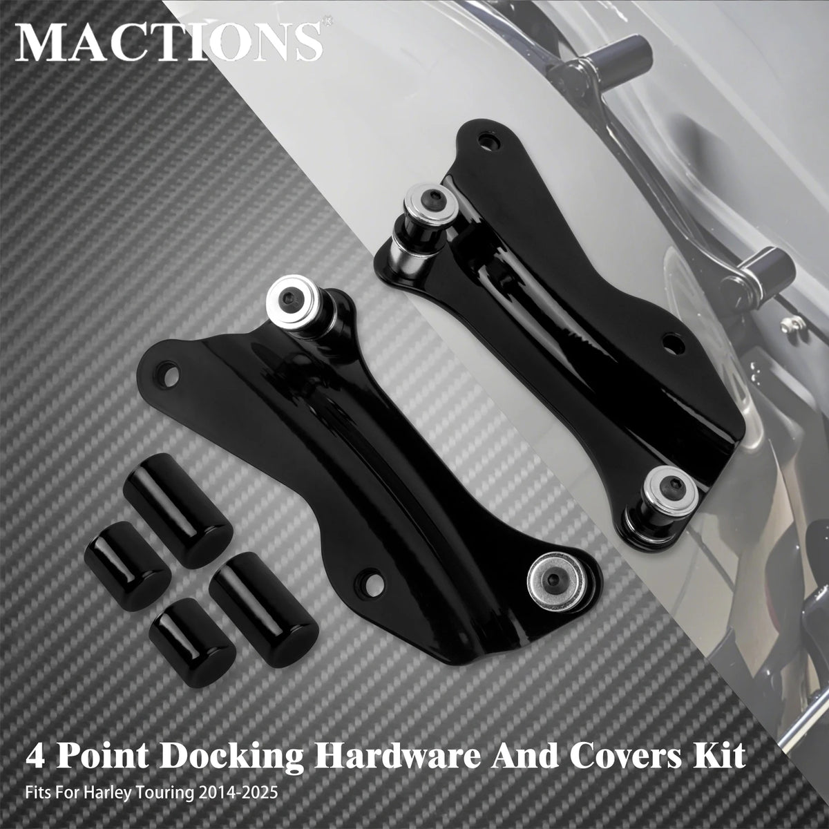 Kit de quincaillerie de fixation 4 points pour top case Harley-Davidson - vue 7